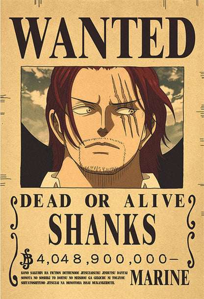 Shanks Wanted Poster