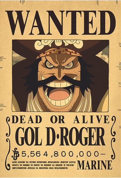 Gol D. Roger Wanted Poster